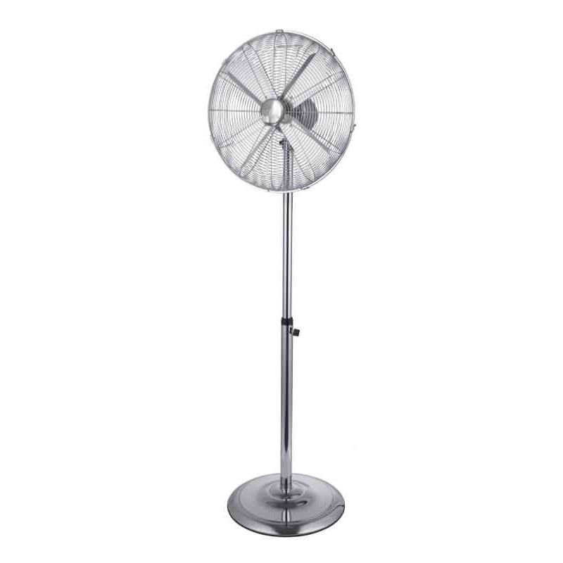 CROMO 45 Ventilatore da Terra in Metallo 45cm, LuceQuadra