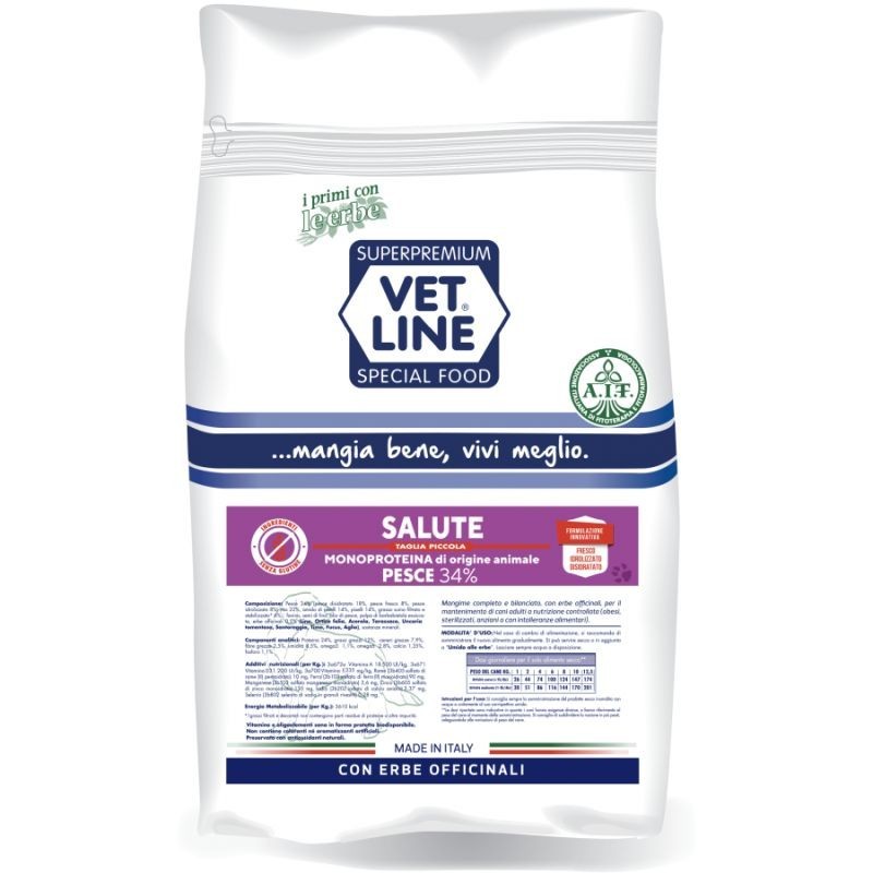 Vet Line Salute Taglia Piccola 800gr Pesce