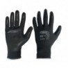 Logica Guanti Poliestere / Nitrile Nero : DARK-07-GRP:Taglia 9