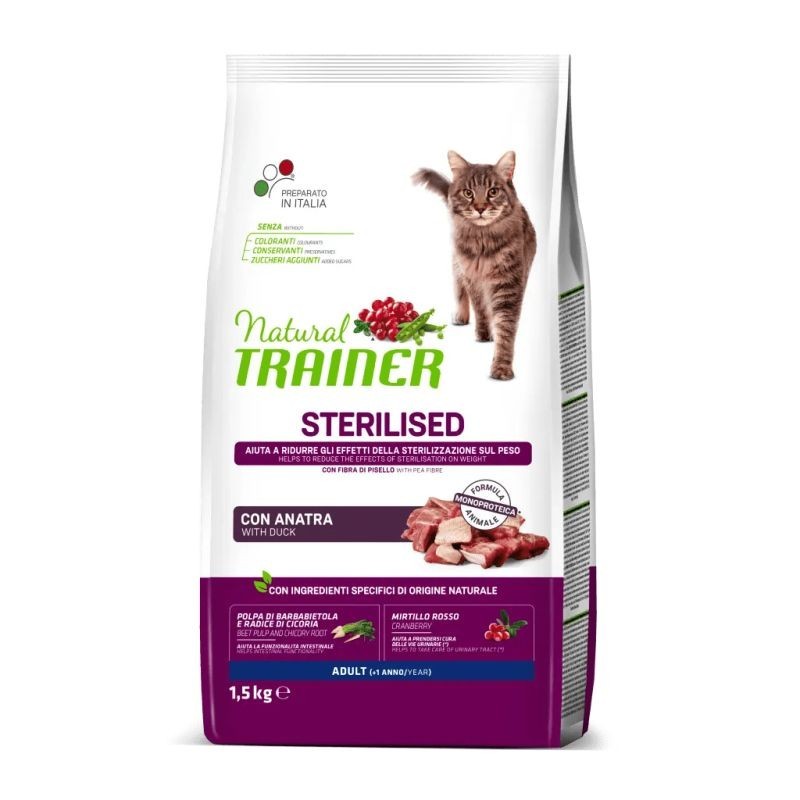 Trainer Gatto Adult Sterilised 1,5 kg Anatra