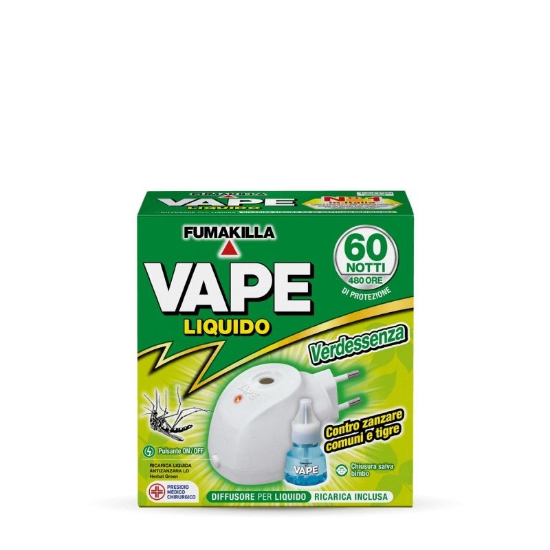 Vape Casa Diffusore Liquido + Ricarica Liquida Verdessenza 60 Notti 30ml