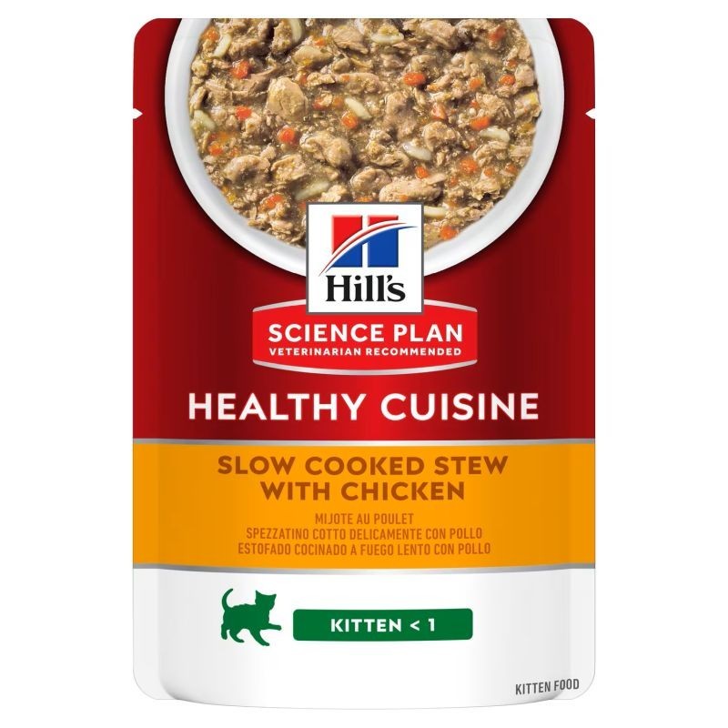 Hill's Gatto Kitten Science Plan Healthy Cuisine 80gr Spezzatino con Pollo