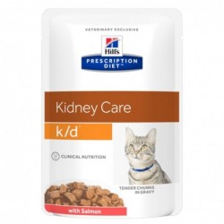 Hill's Gatto Prescription Diet k/d Kidney Care 85gr Salmone