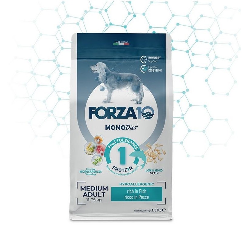 Forza10 Cane Medium Adult Hypoallergenic 12 kg Pesce