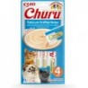 Inaba Gatto Churu Snack Cremoso 4 x 14gr : EU101TRA-GRP:Tonno e Capesante