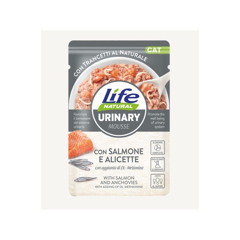 Life Cat in Busta 70gr Urinary Salmone con Alicette