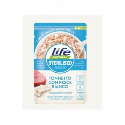 Life Cat in Busta 70gr Sterilised Tonnetto con Pesce Bianco