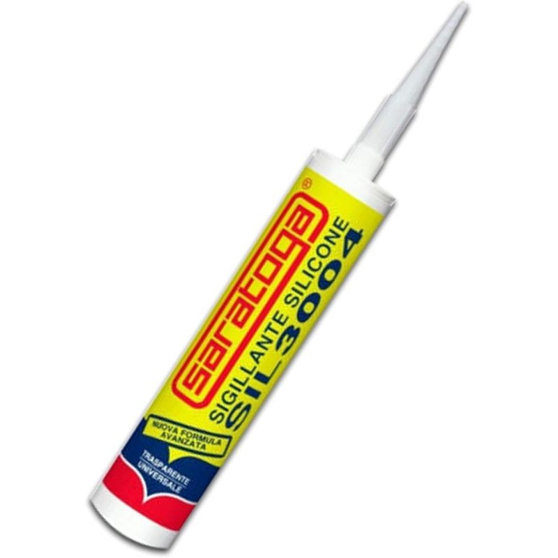 Silicone Sigillante SIL 3004 Antimuffa Bianco 280ml Saratoga