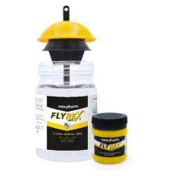 Newpharm Insetticida Mosche Flyrex New Fly Box 50gr