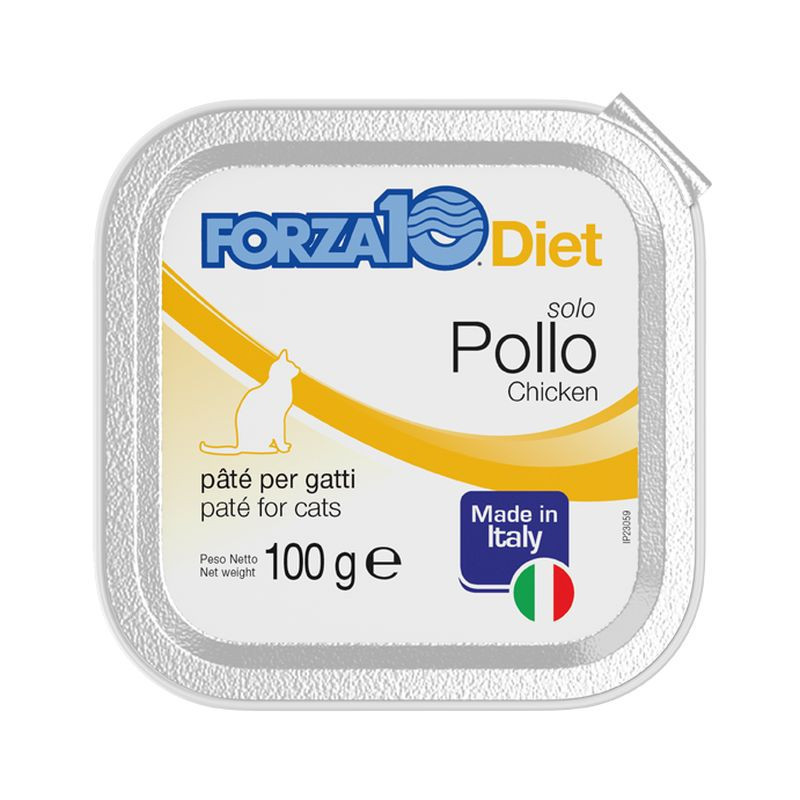 Forza10 Gatto Solo Diet Vaschetta 100gr Pollo