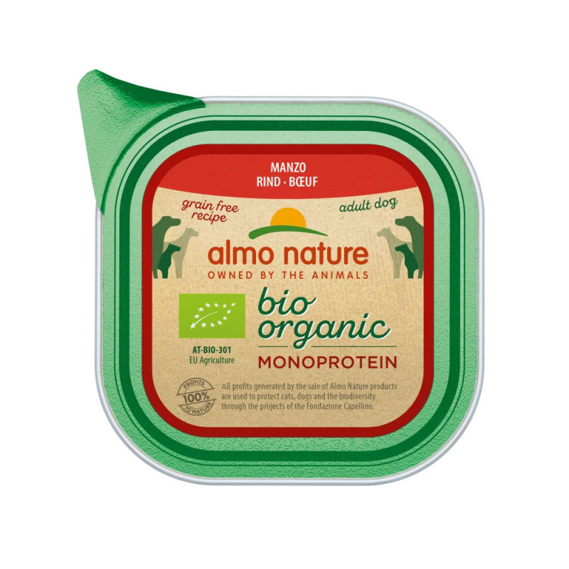 Almo Nature Cane Bio Organic Vaschetta 150gr