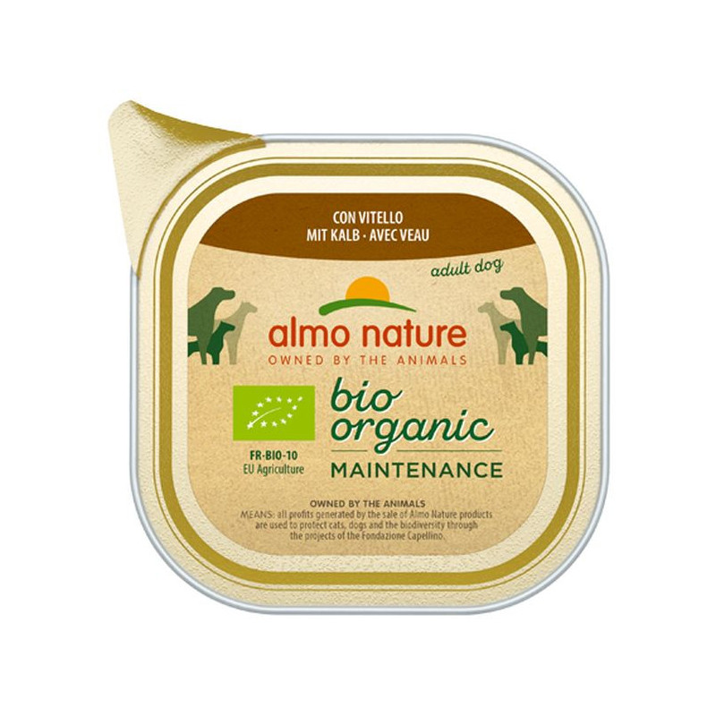 Almo Cane Bio Organic Vaschetta 100gr