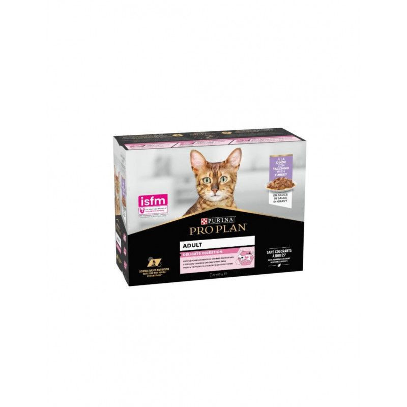 Proplan Gatto Nutrisavour Delicate Multipack busta 10 x 85gr Tacchino