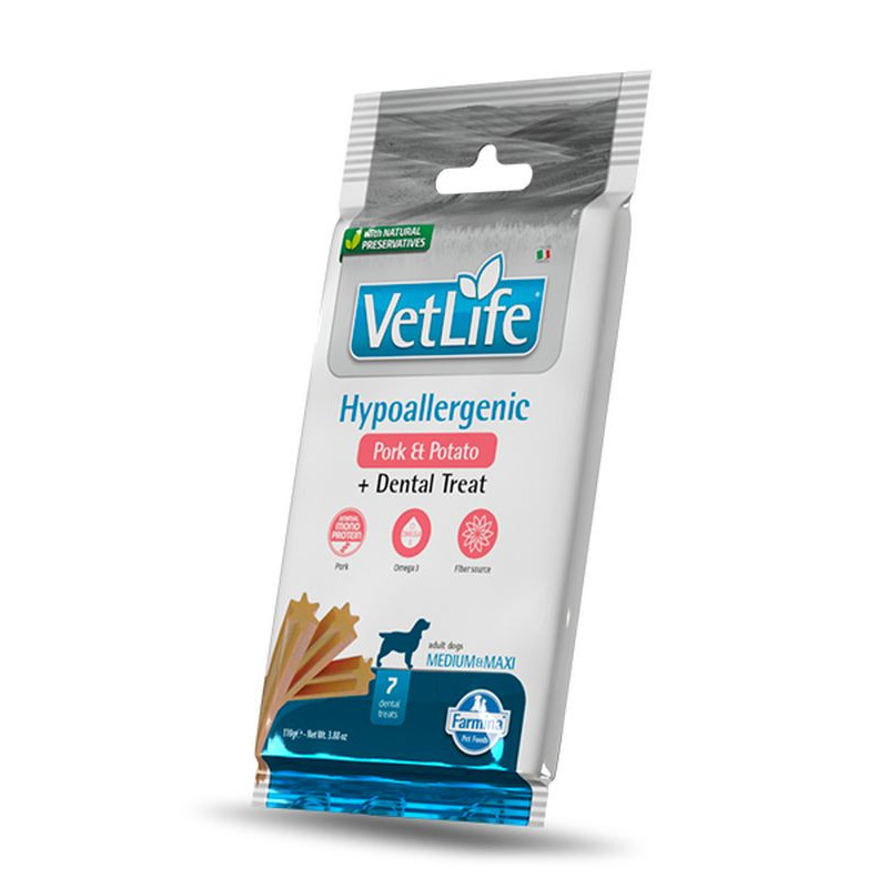 Vetlife Cane Veterinary Hypoallergenic Medium e Maxi 110gr Maiale e Patate