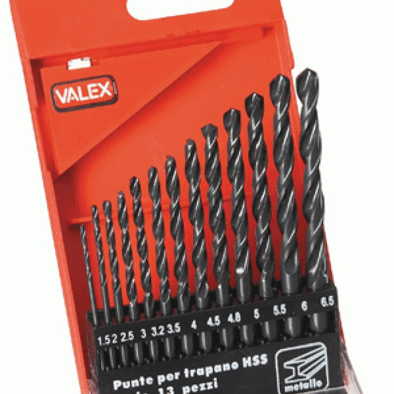 Valex Set Punte HSS Metallo 13pz