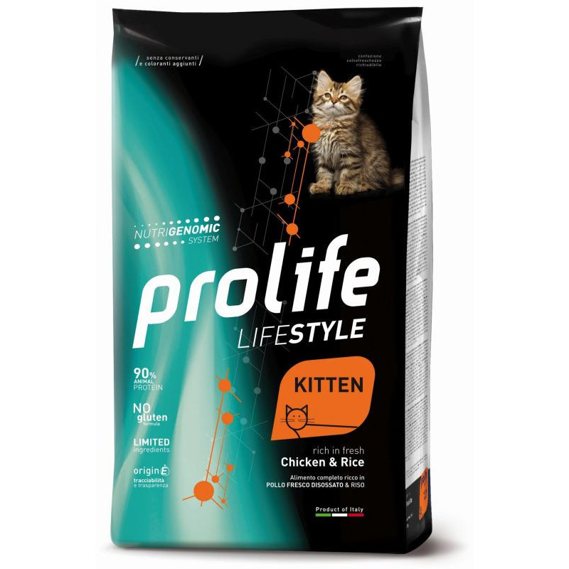 Prolife Gatto Lifestyle Kitten 1,5 kg Pollo e Riso