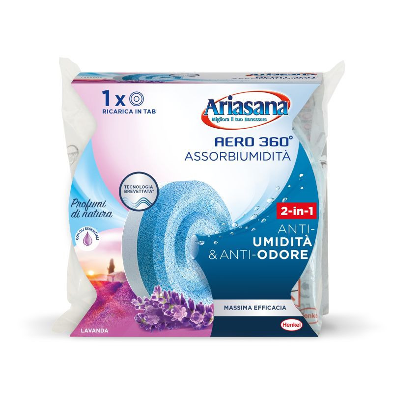 Ariasana Aero 360° RIcarica Tab 450gr Lavanda