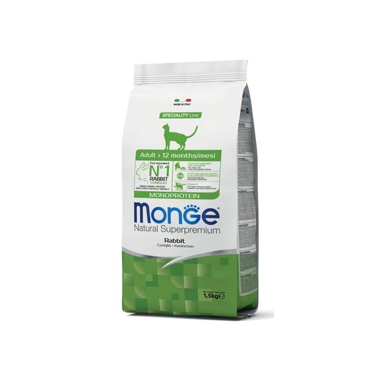 Monge Gatto Adult 1,5 kg Coniglio